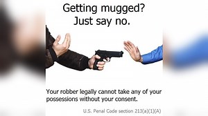 Getting Mugged? Just Say No | Know Your Meme