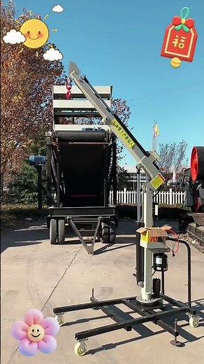 Electric hydraulic mounted remote control lift.#lifter