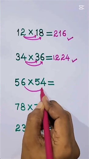 MULTIPLICATION TRICKS_ BRAIN TEST #maths #mathgames #mathstricks