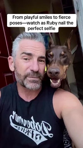Ruby the Doberman: Master of the Perfect Selfie