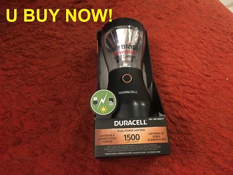 Costco Dual Power Camping Lantern 1500 Lumen How to Solar Charge Duracell 2622117 BUY NOW