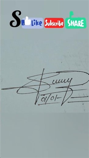 How to sign the later S ? // #trending #signature #calligraphy #signaturestyle