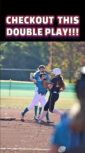 Must-See Softball Double Play Magic! 🔥🥎