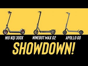 Battle of the Commuter Scooters - Apollo GO, NIU KQi 300X, and Ninebot Max G2