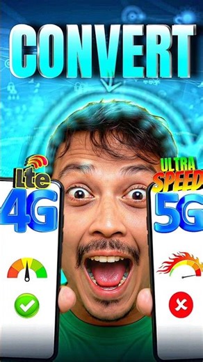 👉 Convert 4G to 5G on Any Phone 📱 😱 #5g