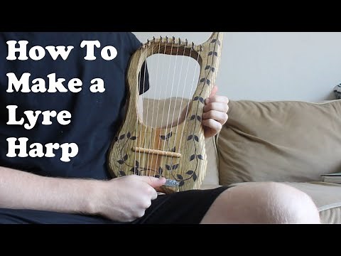 How to Make a Lyre Harp From Scrap Wood + Demo