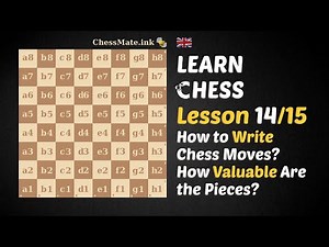 How to Write Chess Moves? How Valuable Are the Pieces? – Lesson 14/15