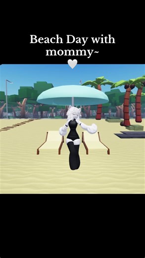 Beach Day Relaxation with Roblox Characters