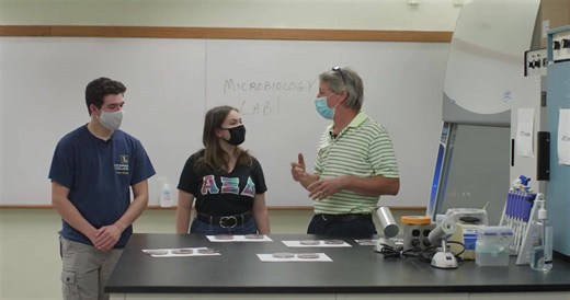 2.2K views · 64 reactions | Discover "The Science Behind the Mask" and why we've implemented this very important protocol on campus with Dr. Jeffrey Newman, Professor of Biology, and Warriors Tara Wands '23 and Matthew Dobrosky '21! For additional information on our plans to resume residential education, check out our comprehensive policy: https://www.lycoming.edu/return-to-campus/. #ThinkDeeply #ActBoldly #CombatCOVID | Lycoming College | Facebook