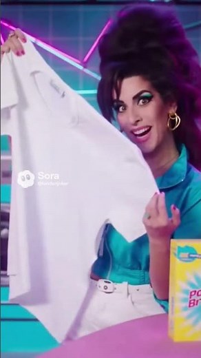 1983 Washing Powder Ad but it’s AMY WINEHOUSE (VHS Parody)
