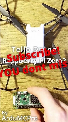 ⚡️Inexpensive Tello Drone + Raspberry Pi Zero #shorts #drone #raspberrypi