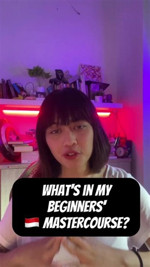 Hi guys! Here are the things you probably should know about my Indonesian Beginners MasterCourse!!! Come and enroll before registrations close this Sunday! Link in bio! #serunyaindonesia #belajar bareng #edutok #belajarbahasaindonesia #learnindonesian #indonesian learning #indonesia #bali #bule #foreigner #foreignlanguage #expat #expatindonesia #foreignlanguagesepakers #learnwithtiktok #bilingual #teacher #serunyabelajar #jakarta #languageteacher #mastercourse #indonesiancourse #languagecourse