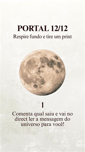 Natália Bonzanini • Terapeuta Aura Master on Instagram: "O Portal 12/12 está chegando… e a energia já começou a se mover. As quatro Luas deste Reels representam os quatro caminhos que o Universo pode ativar na sua vida antes desse grande fechamento de ciclo. Respire fundo. Tire um print. E veja qual Lua escolheu você: 🌕 Lua 1 🌕 Lua 2 🌕 Lua 3 🌕 Lua 4 Cada Lua traz um aviso diferente sobre o que você precisa enxergar antes do portal abrir — e 3 signos vão sentir esse impacto com muito mais int