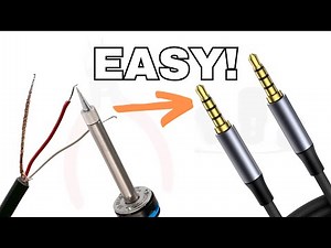 How To Solder a 3.5mm Audio Jack - Easy!