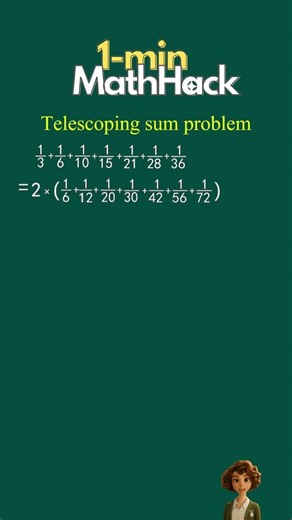 Telescoping Sum Problem | Easy Math Trick Explained #mathtricks