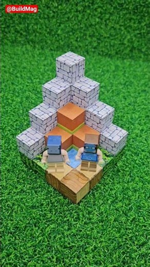 STONE, WOOD & DIRT MINI HOUSE #minecraft