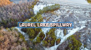 Amazing views of the runoff at Laurel Lake's spillway. | Ben Childers