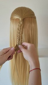 11K views · 70 reactions | Quick Fishtail Braid Tutorial #fishtailbraid #braidstutorial #cornrows #Ponytail | Braid it Yourself | Facebook