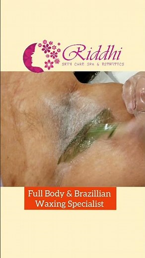 UnderArms Waxing Process @RiddhiSkinCareSpa | learn Waxing | how to wax Underarms