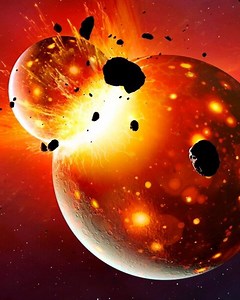 208K views · 2.3K reactions | Earth's collision with another planet Thia. #space #cosmology #astronomy | Interstellar Traveller | Facebook