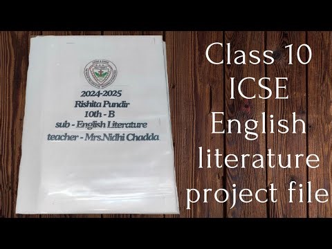 Class 10th ICSE english literature project file|Julius Caesar act 3 scene 1, poem and short stories.