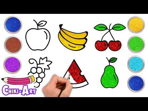 Easy Fruits Drawing Step By Step By Chiki Art