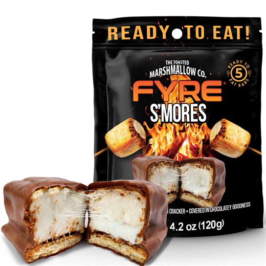 Fyre S'mores Ready to Eat Authentic Campfire Chocolate Marshmallow Smores, 4.2 oz, 5 Count Bag