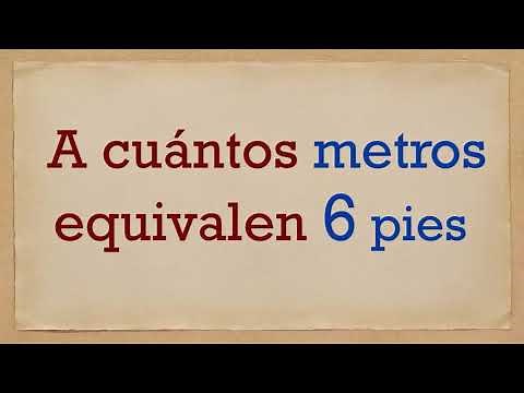 How many meters are equal to six feet - 6 ft to m