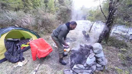Packing a frozen tent: Leaving no trace in a -5°C riverbed