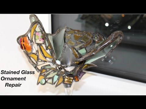 Stained Glass Ornament restore and Repair-restoring stained glass home decoration
