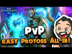 StarCraft 2 - EASY PvP All-in ! Mass Adept! 🧀