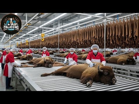 Inside the GIANT Bison Leather Factory — From Wild Hides to Premium Luxury Goods Finally Revealed