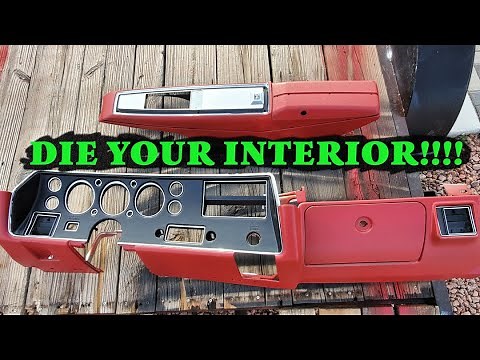 HOW TO PAINT MY INTERIOR PLASTIC TRIM/VINYL ON MY CAR (CHEVELLE)