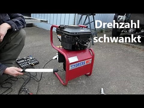 Stromaggregat reparieren -- Drehzahlregler einstellen -- Endress 1800 A-V