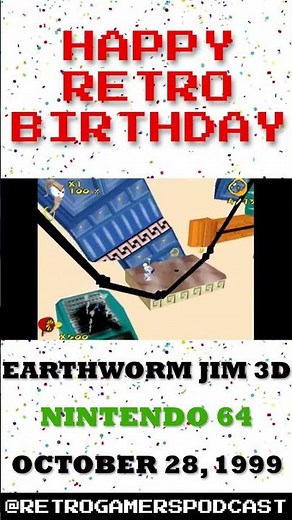 Happy Birthday to Earthworm Jim 3D on Nintendo 64!