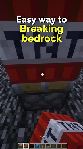 How to Break Bedrock in Minecraft - Easy Tutorial | CupSapling #minecraft raft #shorts #redstone