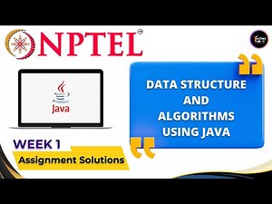 NPTEL Data Structure And Algorithms Using Java WEEK1 Quiz Assignment Solutions💡 | July 2023