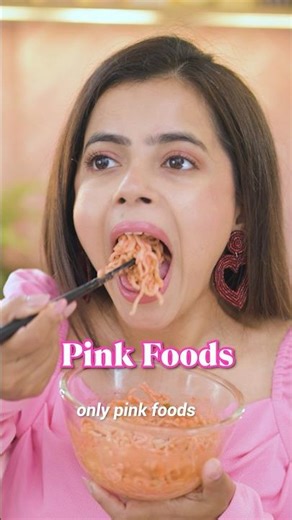 🌸 Pink Foods 24 Hours 💝 #shorts #munnaunplugged