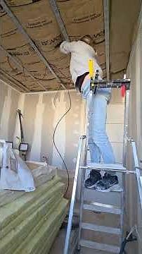 plafond chambre #renovation #diy #travauxrenovation #isolation #plafond