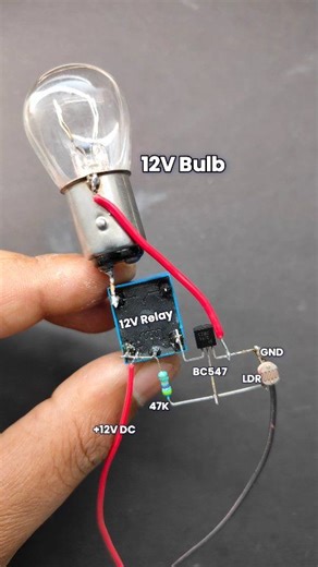 Relay Based Automatic On Off Bulb Circuit | DIY Science Project Tutorial #diy #technology #fblifestyle | Mr. Circuit Studio
