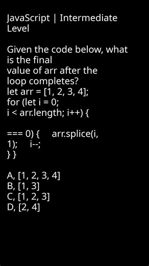 Understanding JavaScript Array Splice with Odd Numbers #CodeSolutions #WebDevelopment #CodingCommuni