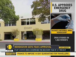 Watch | Remdesivir receives FDA's approval, to be used on patients in the US | WION
