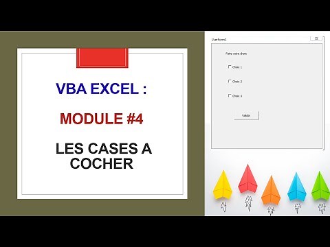Excel VBA : Module #4 - Les cases à cocher (Checkbox) - boucle "For"