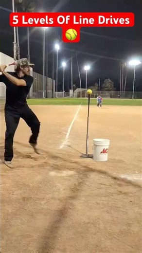 Five Levels of Line Drives! #softball #baseball #sports #sportsshorts #athlete #highlights #viral