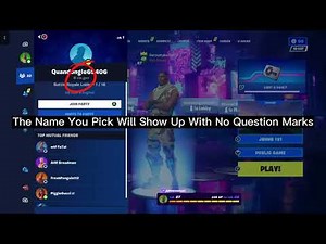 How To Change Your Fortnite Username to Anything! (*No Question Marks)