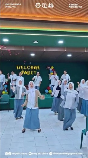 Welcome Party BKI 2026 🤠 Awal cerita, tawa, dan kebersamaan! 💙 #bki #bkiuinsa #bkikeren