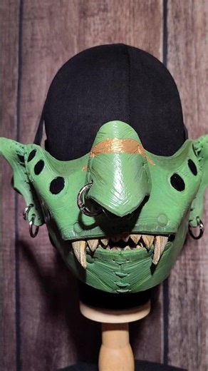 Leather Goblin Half Mask