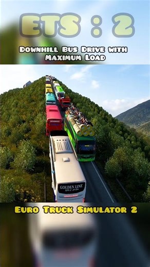 ETS : 2 | Overloaded Bus | #ets2 #eurotrucksimulator2 #shorts | Euro Truck Simulator 2 |