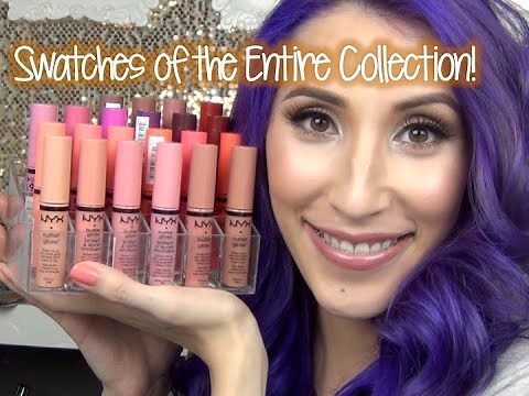 NYX Butter Gloss (Lip Swatches) For the Entire Collection
