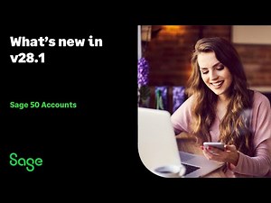 Sage 50 Accounts (UK) - What's new in v28.1